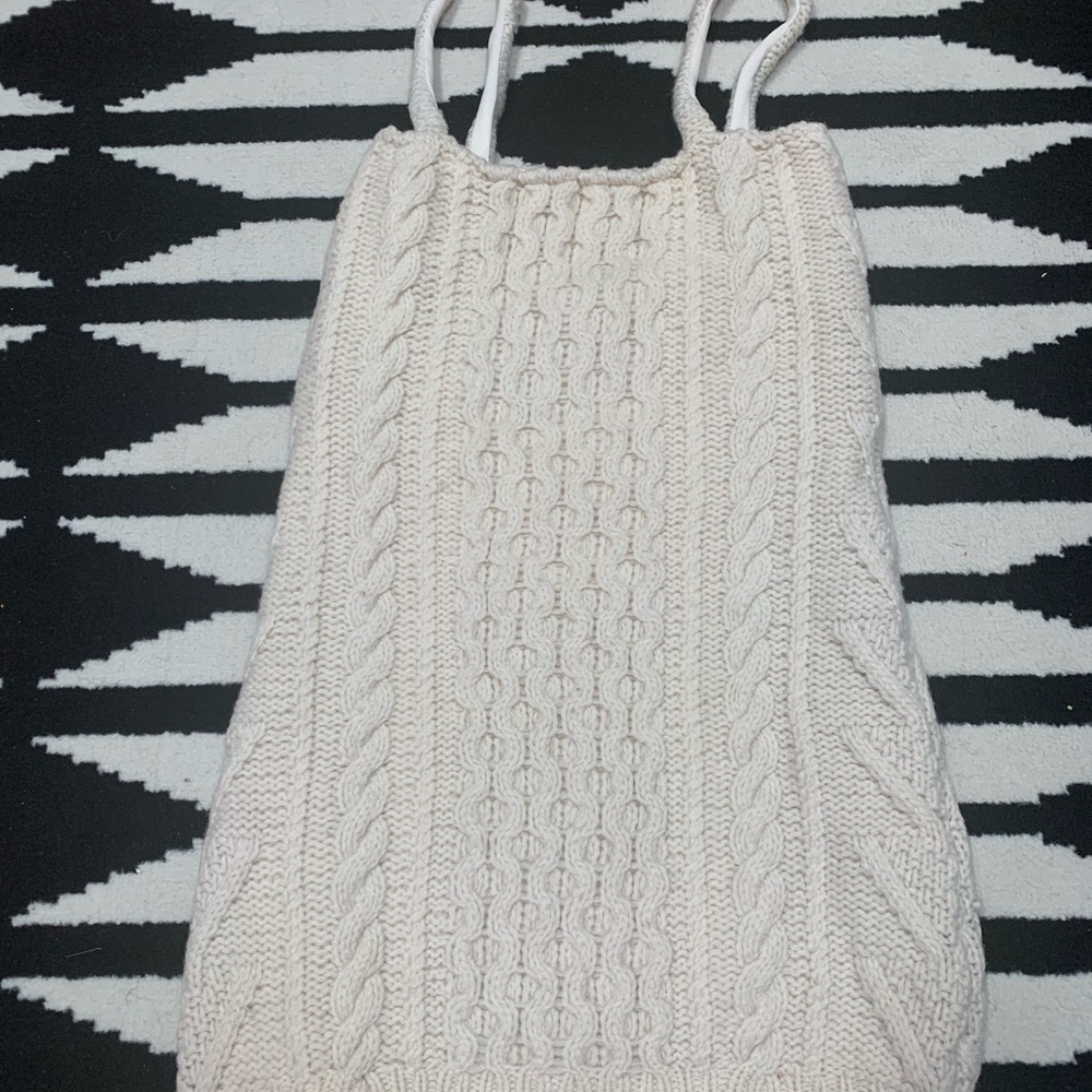 Urban Outfitter Winter Sweater Cream Dress